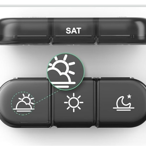 BPA Free 3x/day Weekly Pill / Craft Organizer & case, durable travel light-proof - Picture 6 of 10